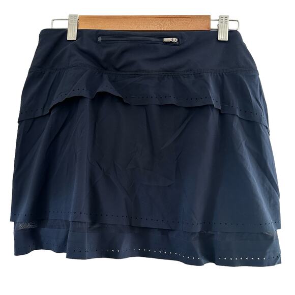 Athleta Laser Run Skort In Navy Size Small Tennis Golf Gorpcore - Picture 7 of 15